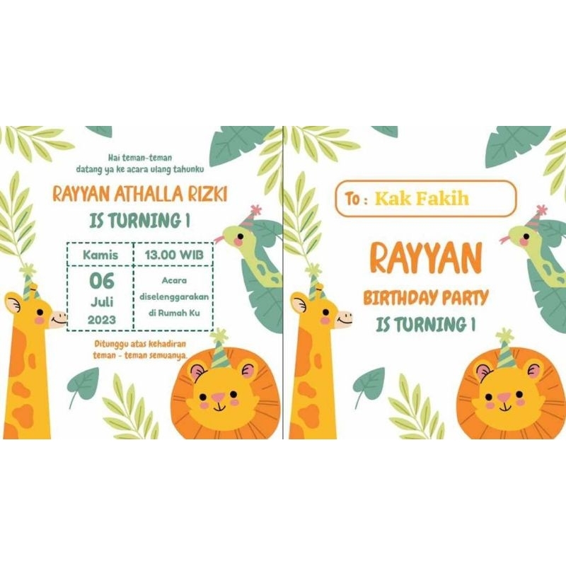 Undangan Digital Ulang Tahun Anak