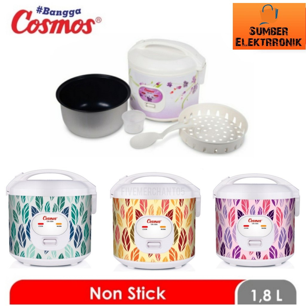 Rice Cooker Magic Com Cosmos CRJ-323 S / CRJ-323S / CRJ 323 S SSO SSV SWG Kapasitas 1.8 Liter