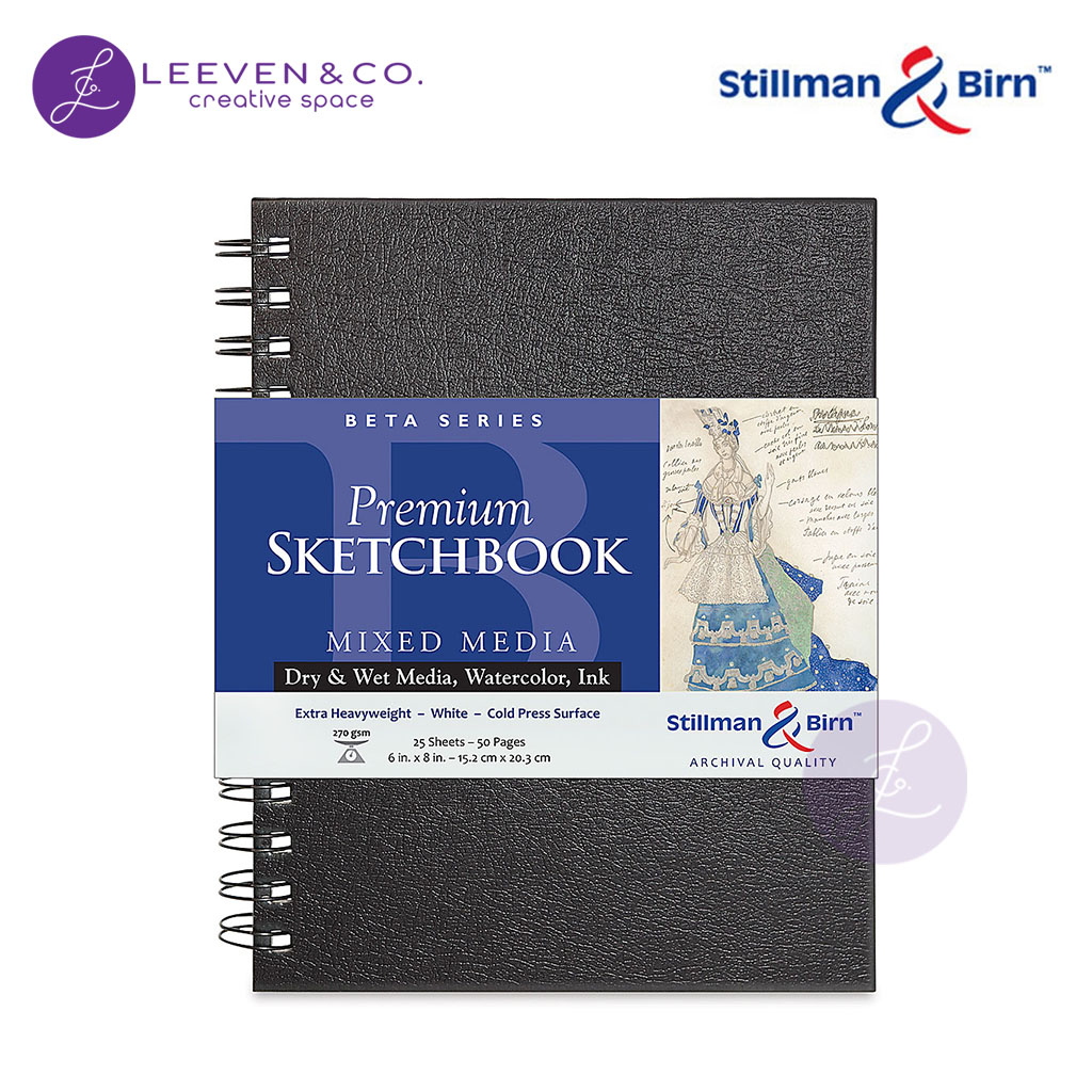 

STILLMAN & BIRN 270GSM SKETCHBOOK WIREBOUND A5 (6 X 8 INCH) PORTRAIT 25 SHEETS