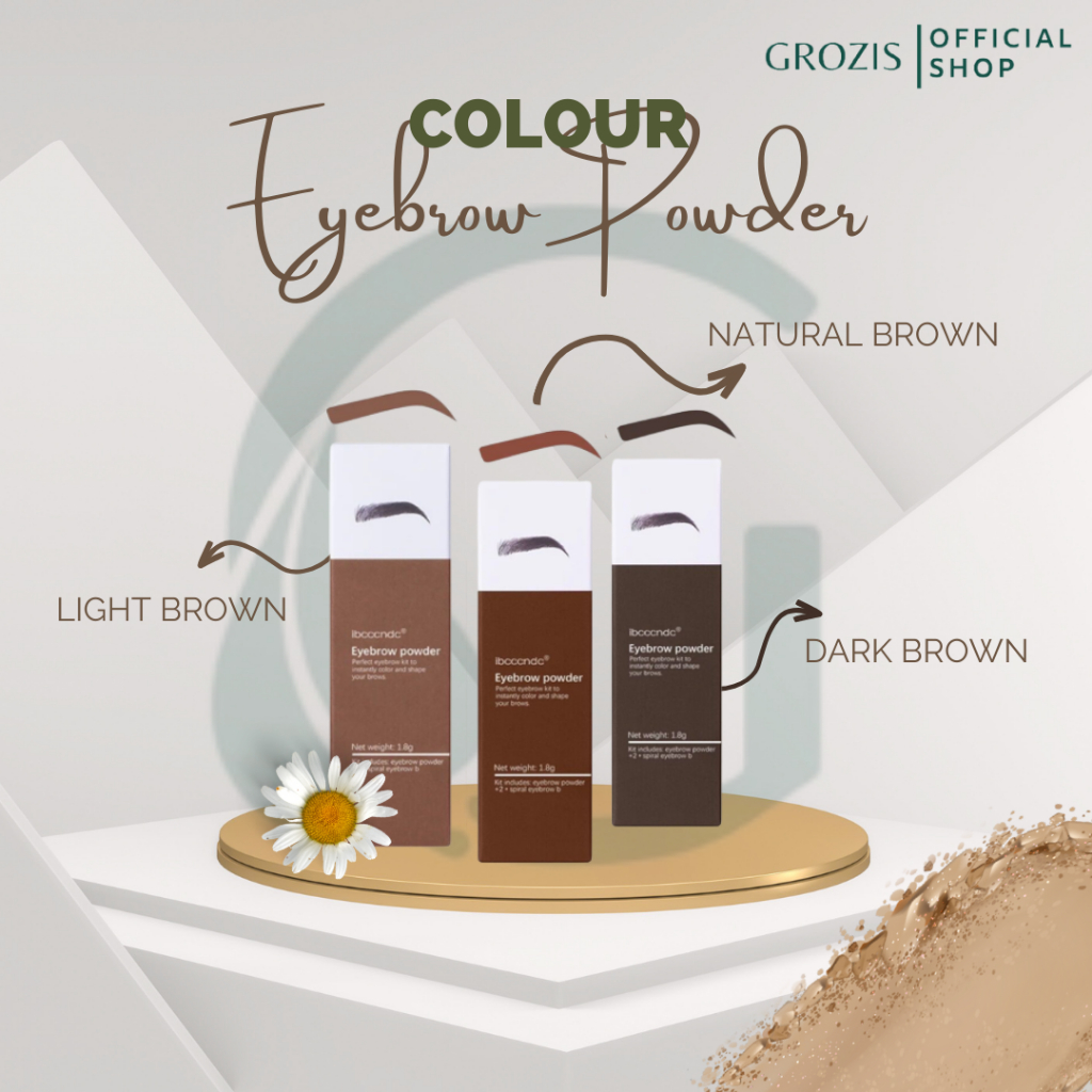 Eyebrow Powder Cetakan Alis Instan Eyebrow Stamp Alis Stempel Alis Waterproof dengan 10 Model Cetakan Alis