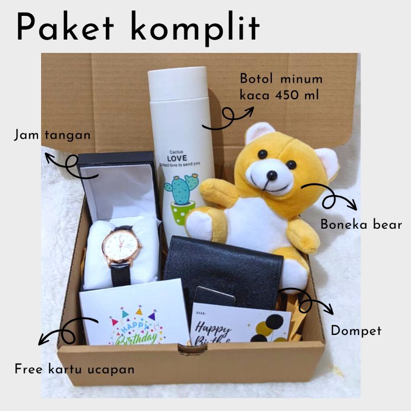 Kado Ulang Tahun New Hampers Gift Box Cewek Paket Hadiah Wisuda Graduations Pacar