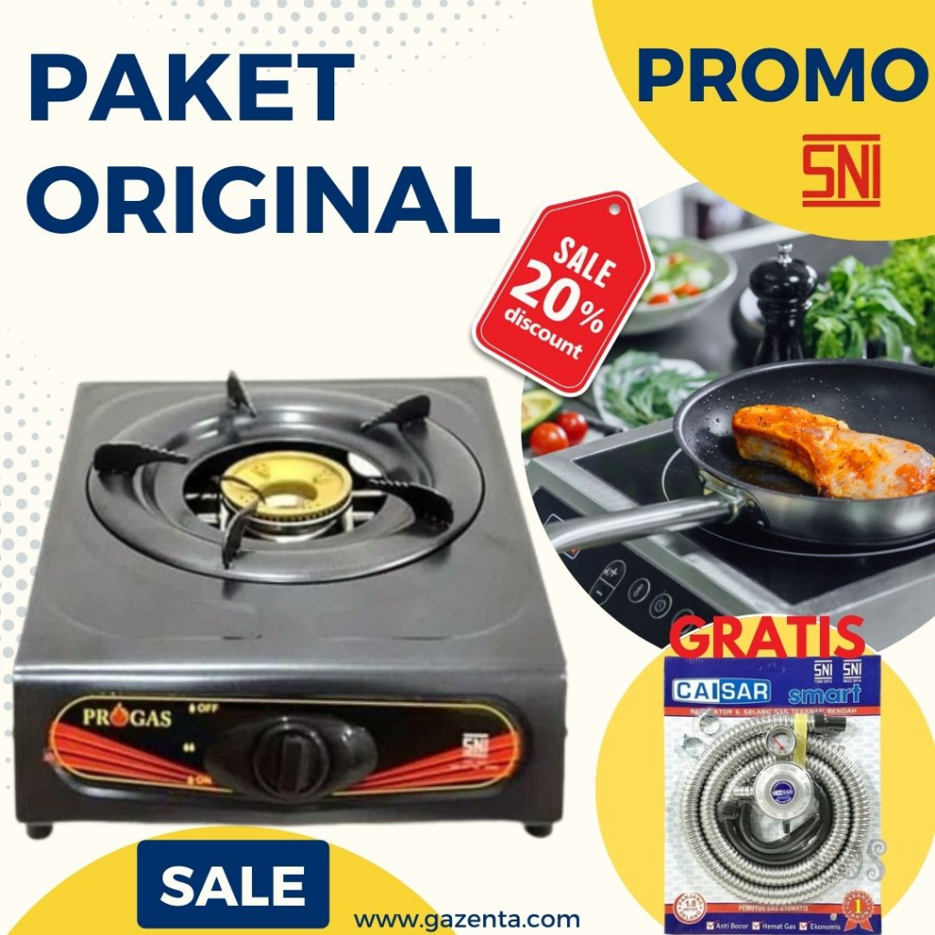 Kompor Gas 1 Tungku GRATIS Selang gas Paket Regulator Kompor gas murah kompor gas portable kompor ga