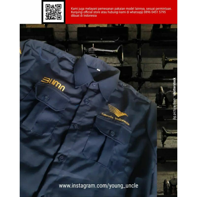 Custom kemeja bordir satuan/pdh/pdl/seragam custom murah /seragam bordir satuan