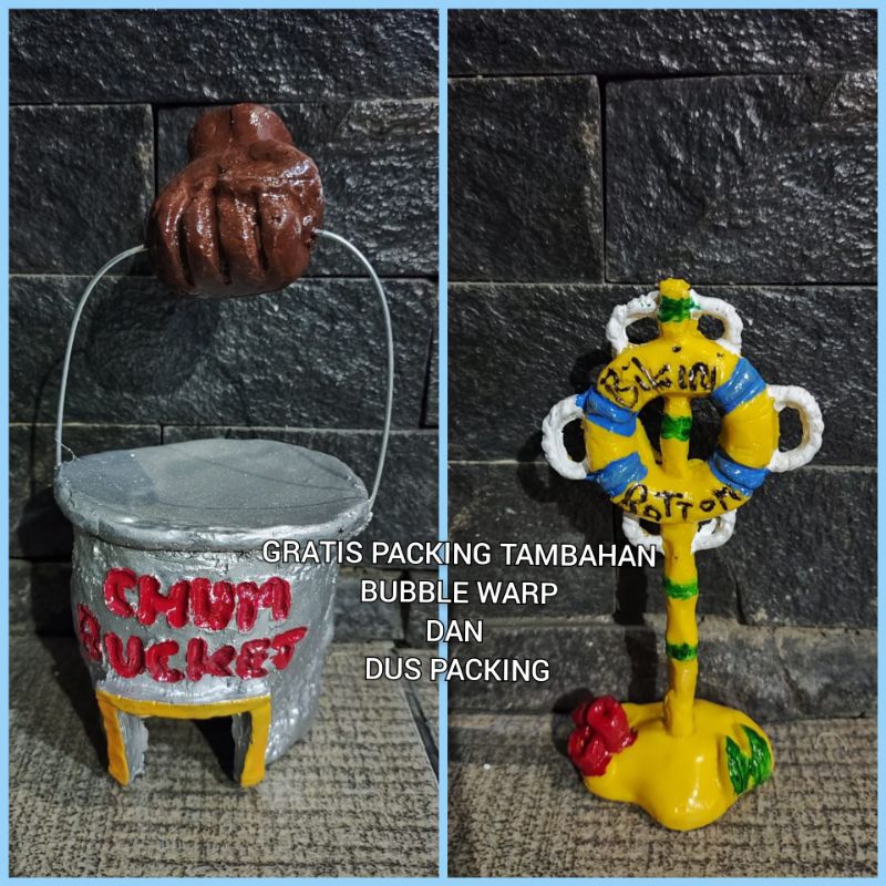 Hiasan aquarium spongebob / rumah chum bucket / bikini  botton / hiasan aquarium / hiasan spongebob 
