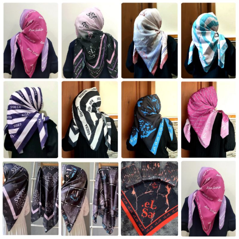 Segiempat Motif SISESA / Segiempat Ala EL ES / Voal Motif Sisesa El Es