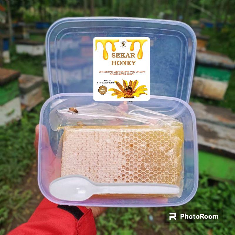 

madu sarang lebah 250gram/ madu sarang/ madu sarang asli/ madu sarang asli 100% tanpa campuran/ madu sarang lebah asli