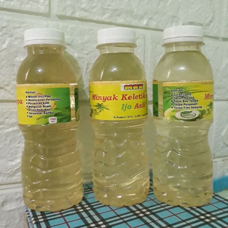 minyak keletik kelapa ijo asli 200ml