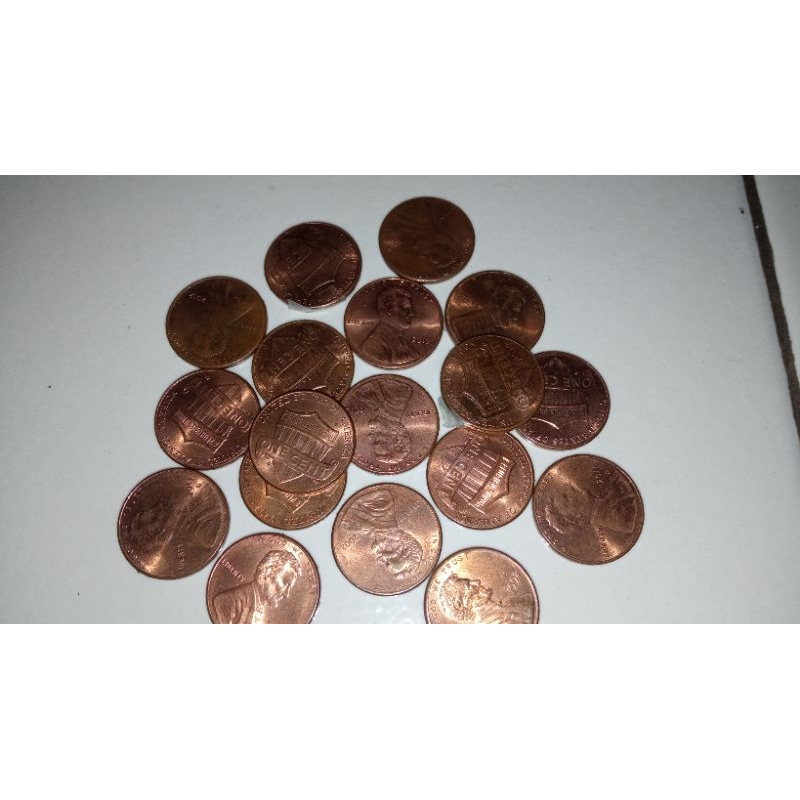 Koin Kuno Amerika Serikat 1 Cent Lincoln tahun acak | Koin Asing Mancanegara Koleksi