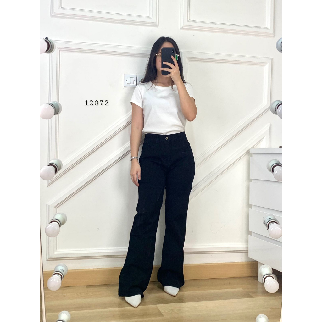 Celana Jeans Wanita Kekinian High Waist Jeans | Jeans Cutbray Wanita High Waist Jeans | Jeans Cutbra