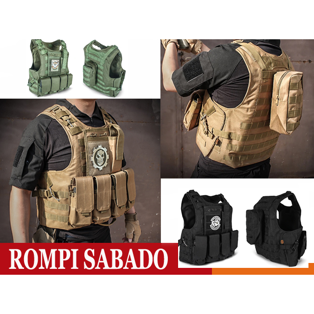 Rompi Tactical Vest Body Protection Airsoft Premium Import