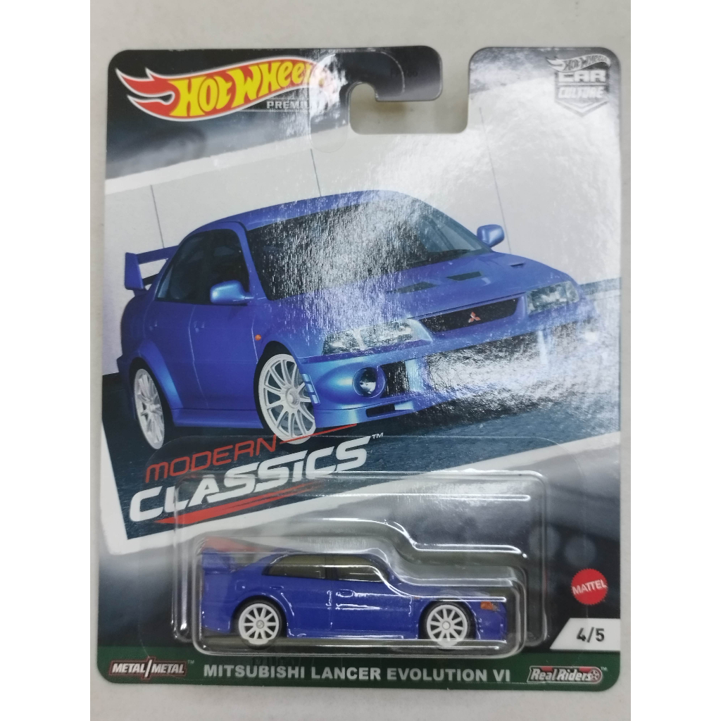 HOT WHEELS MITSUBISHI LANCER EVOLUTION VI PREMIUM "MODERN CLASSIC" ORIGINAL MATTEL