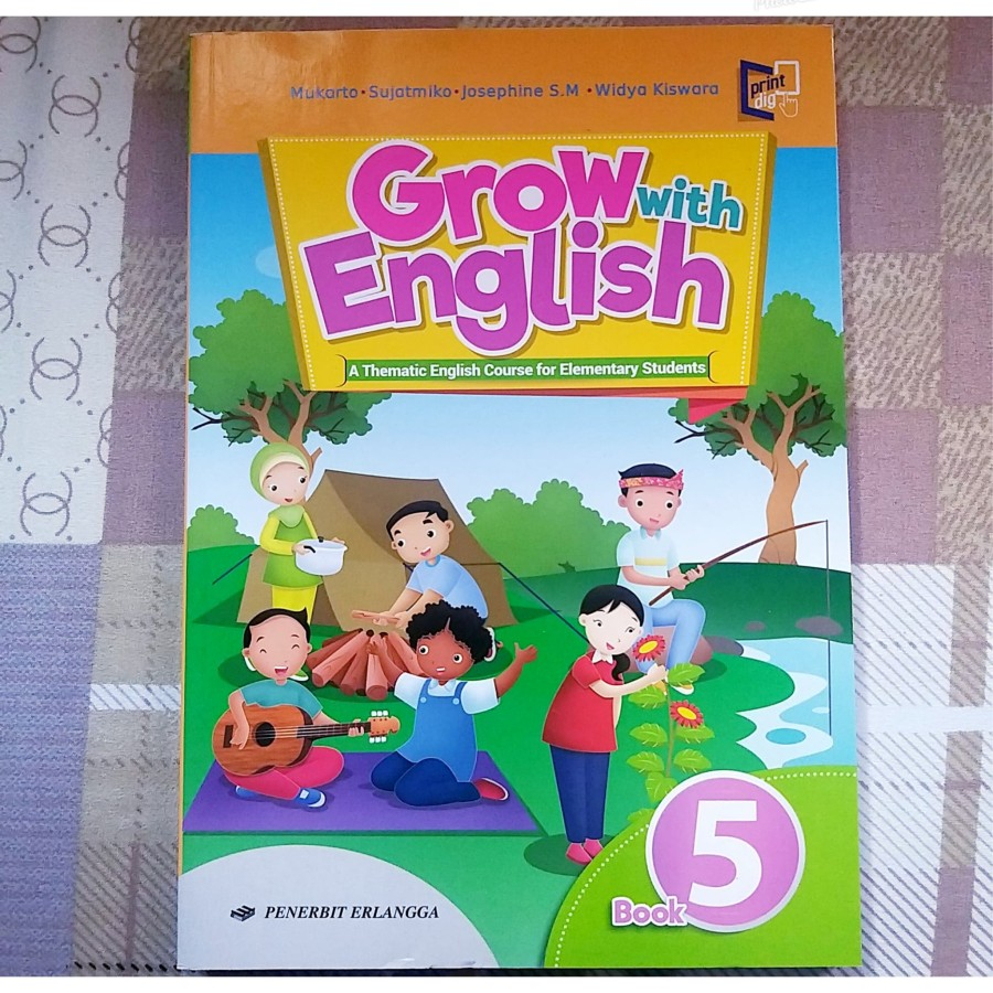 Baru BUKU BAHASA INGGRIS GROW WITH ENGLISH REVISI SD MI KELAS 5 ERLANGGA Murah