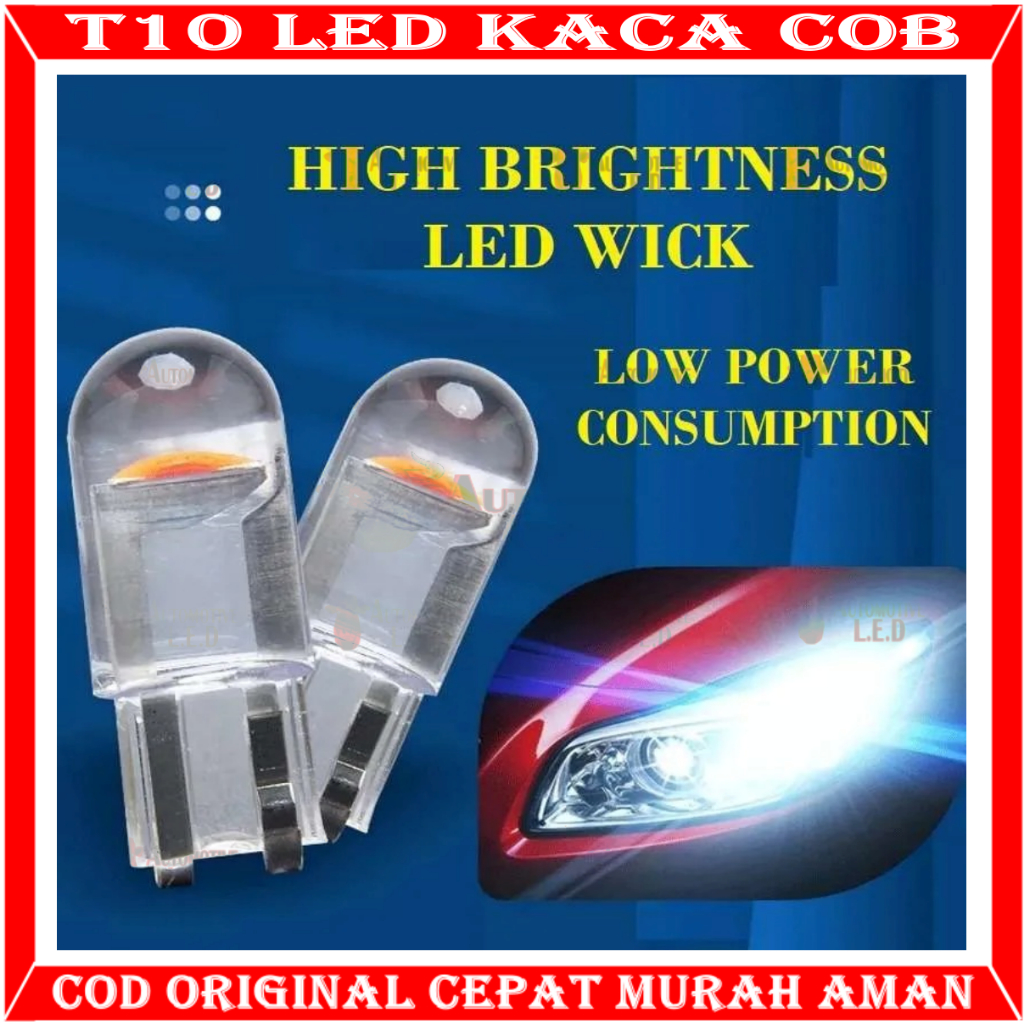 ORIGINAL LAMPU LED T10 RESIN FULL KACA 360 LAMPU SENJA LAMPU PLAT SUPER BRIGHT HARGA SEPASANG