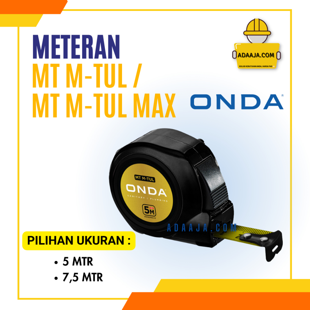 Meter Ukur Onda Meteran MT M-TUL MAX 7,5 MT M-TUL 5 Meter