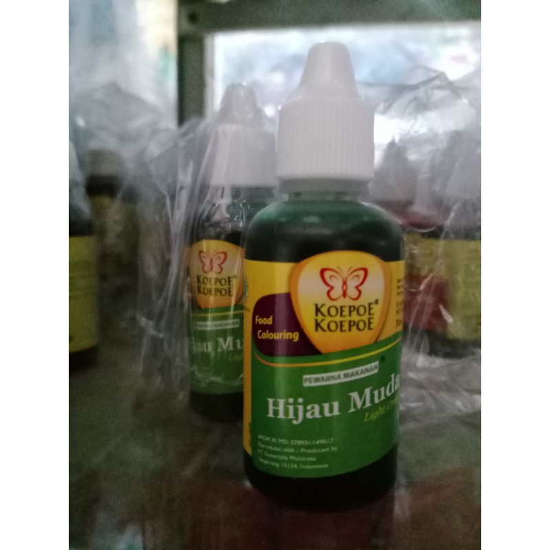 

pewarna makanan cap koepoe koepoe warna hijau muda
