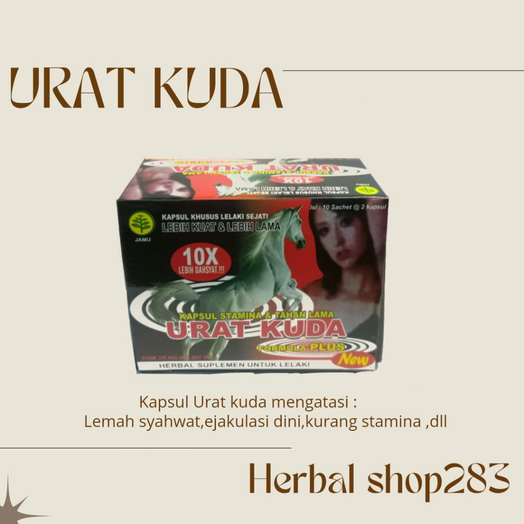 (HerbalShop283) Capsull Urat Kuda Super / Kapsul Herbal Urat Kuda Super