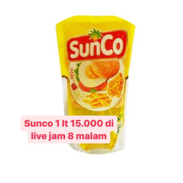 

minyak sunco 1 lt kemasan pouch termurah