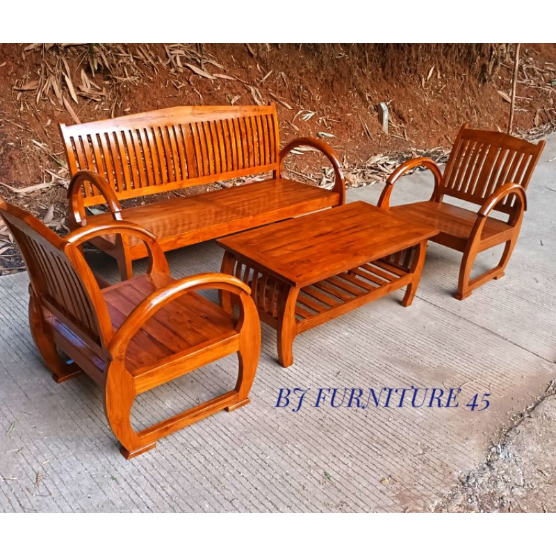 KURSI TAMU SEDAN KAYU JATI | KURSI TAMU MINIMALIS MOTIF SEDAN FURNITURE JATI | KURSI TAMU BETAWI KUR