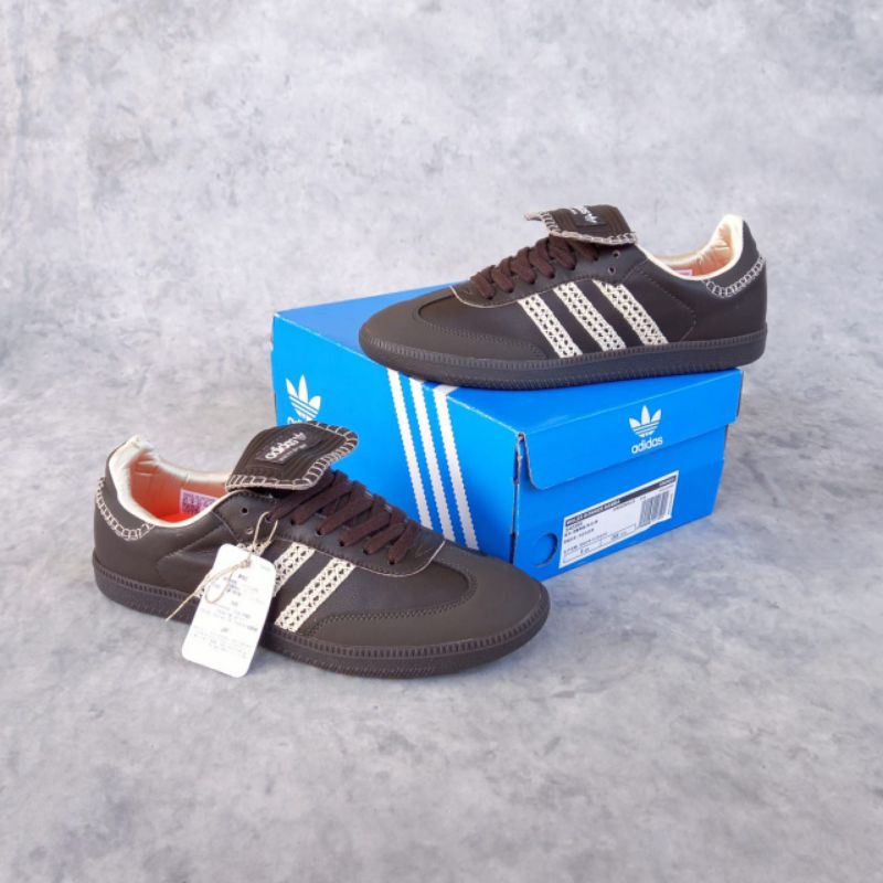 SEPATU PRIA ADIDAS SAMBA WALES BONNER CORE BLACK 100% PREMIUM ORIGINAL