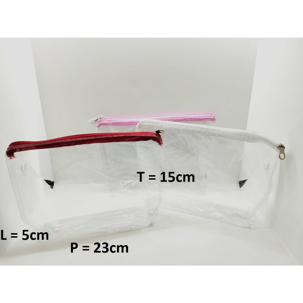 

POUCH MIKA BENING 23x5x15cm RESLETING WARNA 5pcs