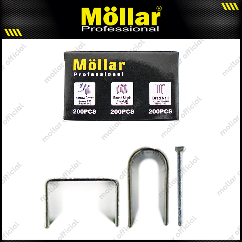 

MOLLAR Refill Staple Gun 3 in 1 Isi Ulang Staples Tembak 3 Way Hekter Original