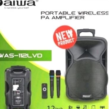 Speaker Portable Aiwa Was 112LVD 12 inch