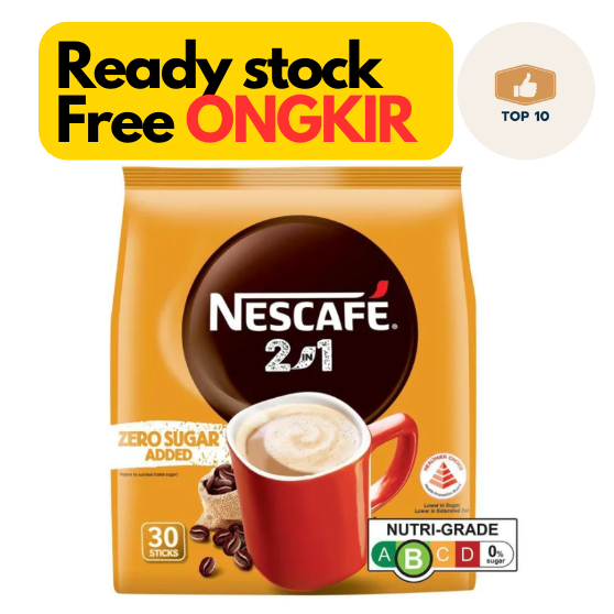 

Nescafe Singapore Zero Sugar Added 2in1 Instant Coffee x30 Sachets