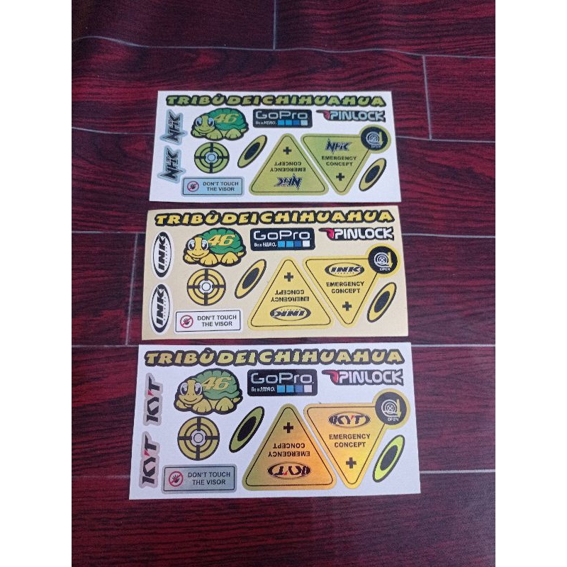 Sticker helm sticker visor helm sticker hologram