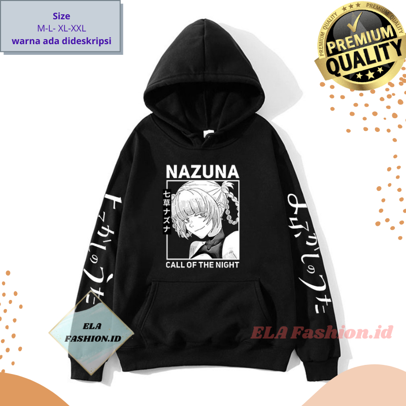 Hoodie Hodie  Anime Nazuna Nanakusa Manga Yofukashi no Uta - Call of the Night