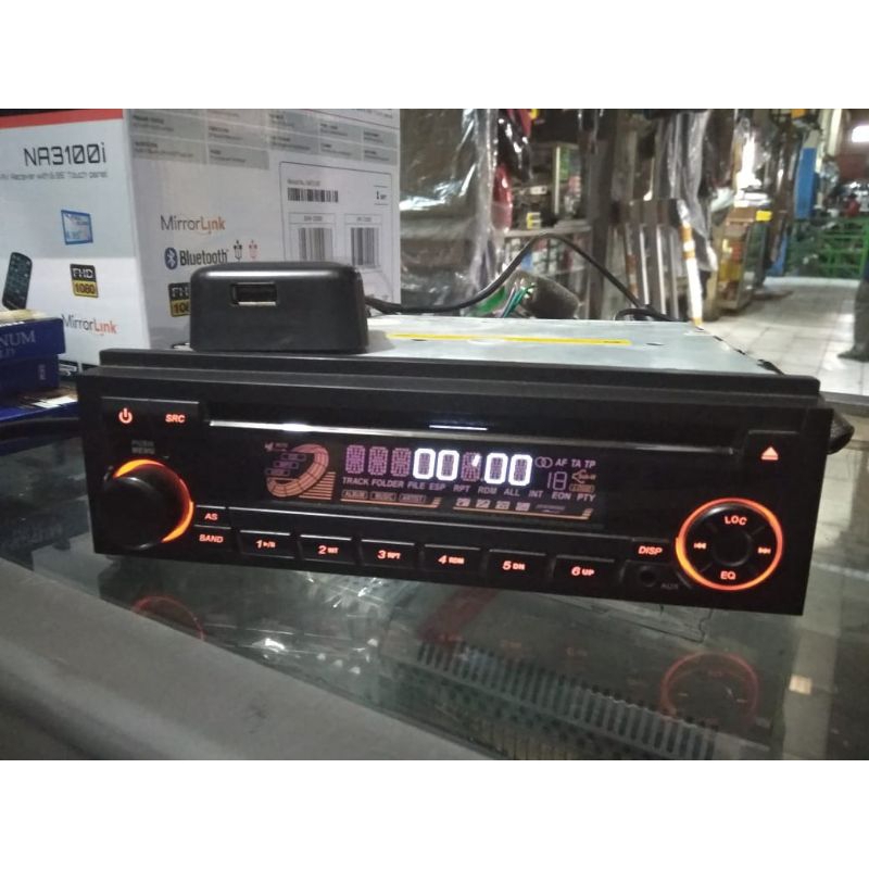 headunit original Ayla singledin audio mobil CD MP3 USB Aux radio am fm