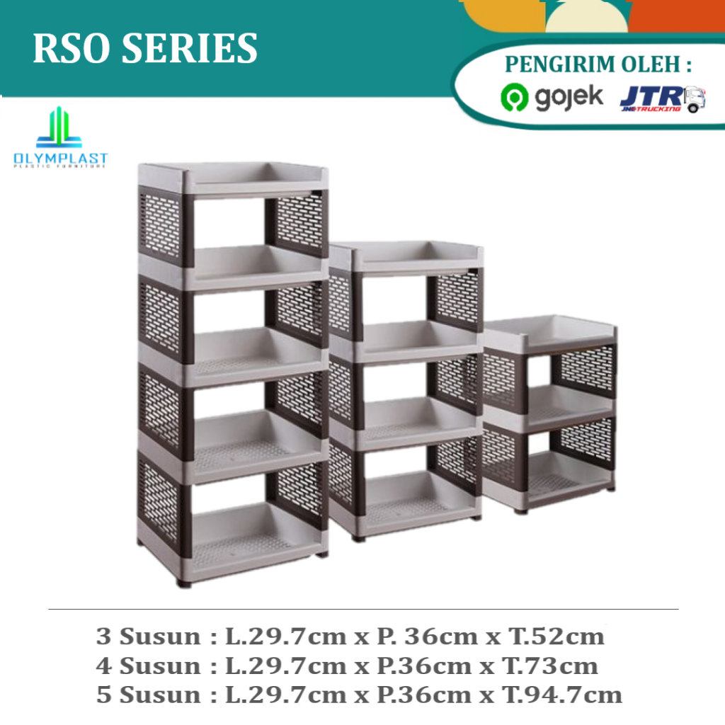 Olymplast Rak Susun Serbaguna Kecil | Rak Susun Plastik - RSO Warna