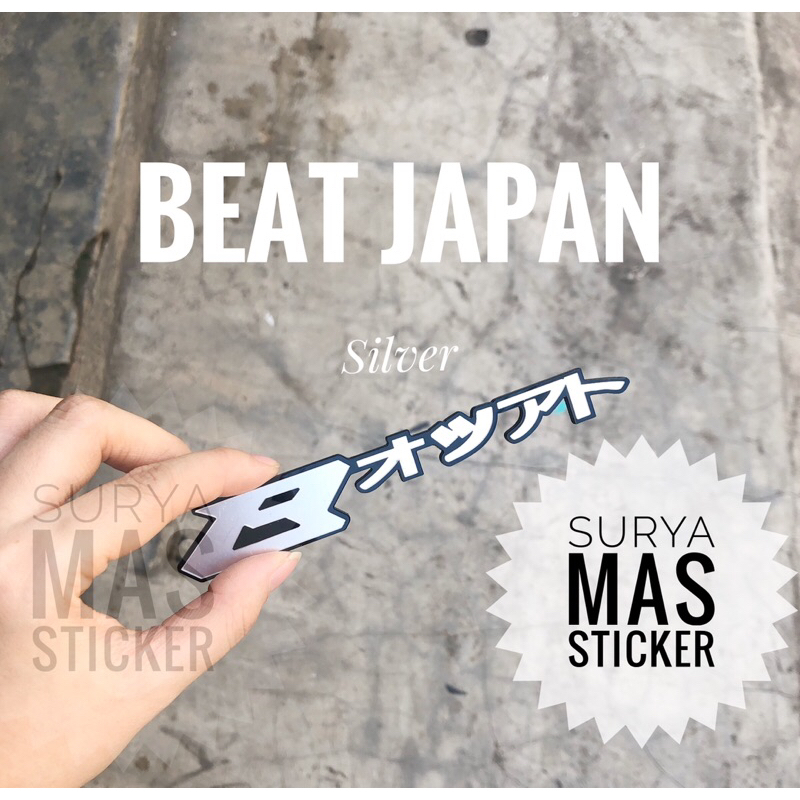 emblem logo honda beat jepang beat japan arkilik sepasang motor