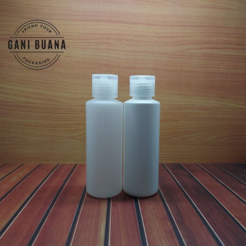 BOTOL FLIPTOP 100ML HDPE/BOTOL TONER 100ML TUTUP FLIPTOP NATURAL