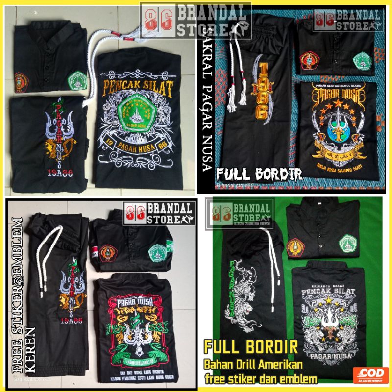 sakral pagar nusa full bordir american drill