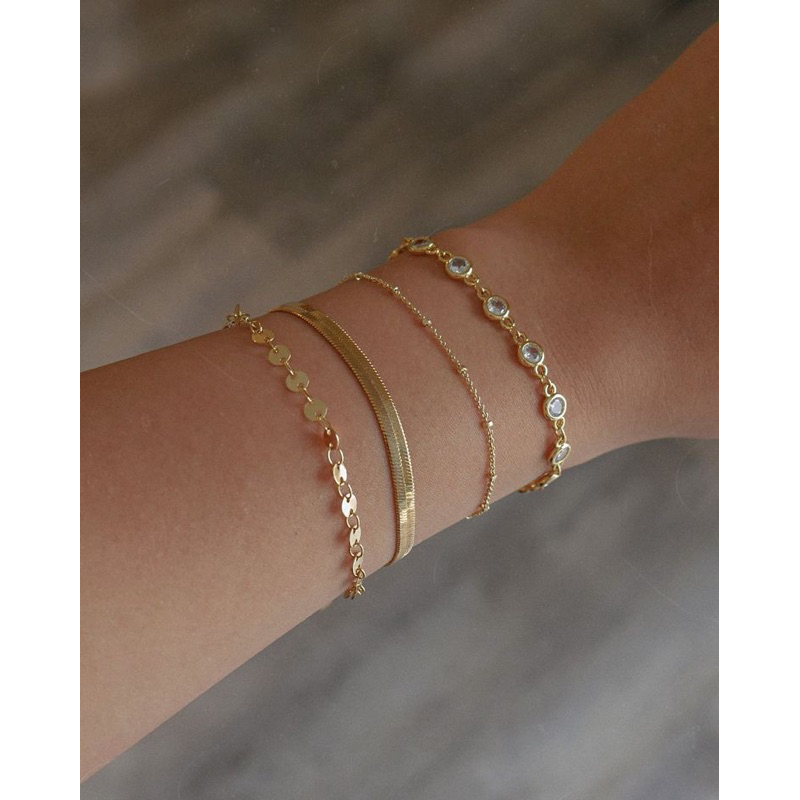Gelang gold Plated and Titanium