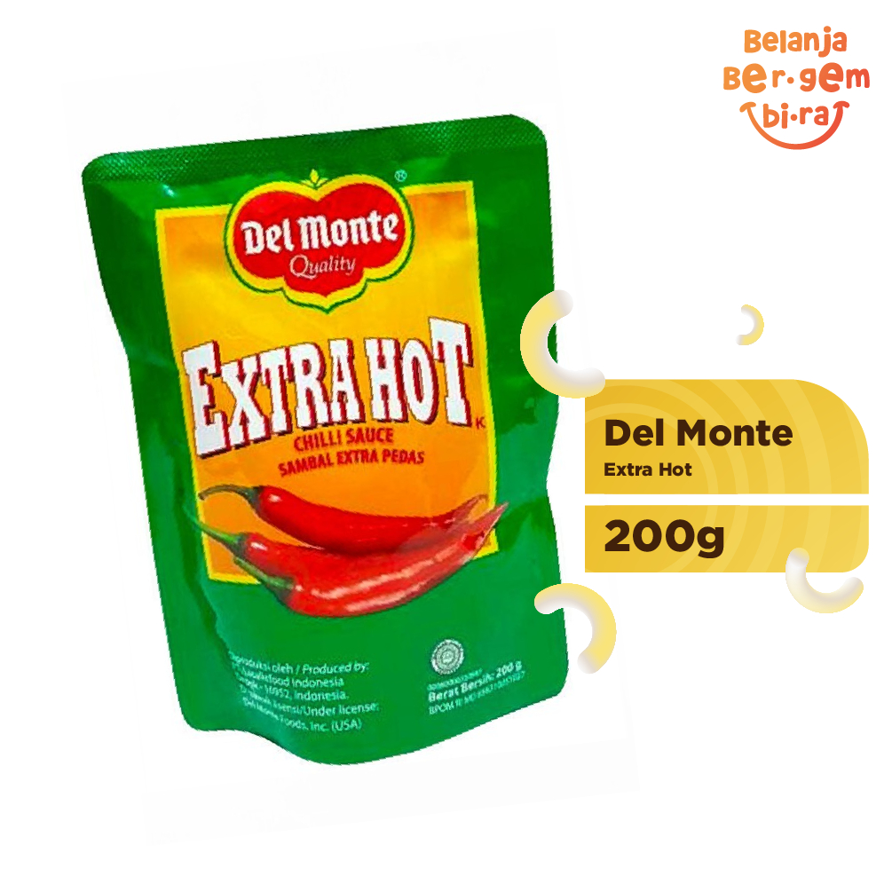 

Delmonte Saus Extra Hot Chilli Pouch 200g