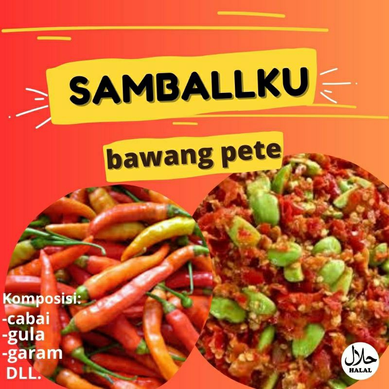 

SAMBALLKU,SAMBAL BAWANG PETE PEDAS,GURIH & LEZAT
