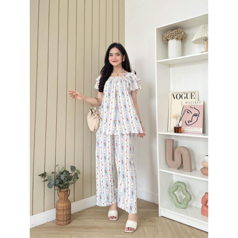 Kitty Set Original by Hd.id / Stelan Celana Panjang Original Hd.id