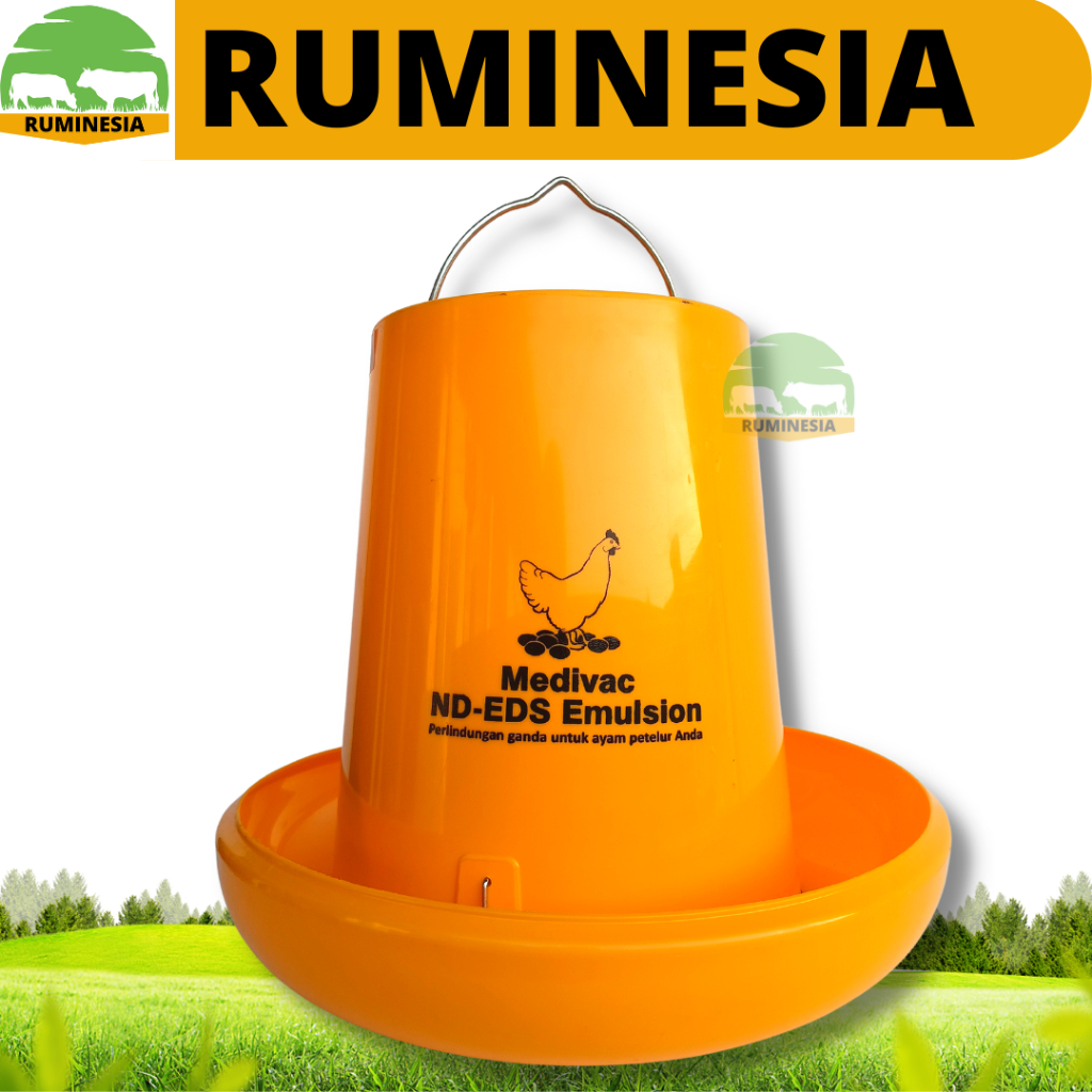 TEMPAT RANSUM PAKAN AYAM 5KG - Tempat Makan Ayam 5KG MEDION