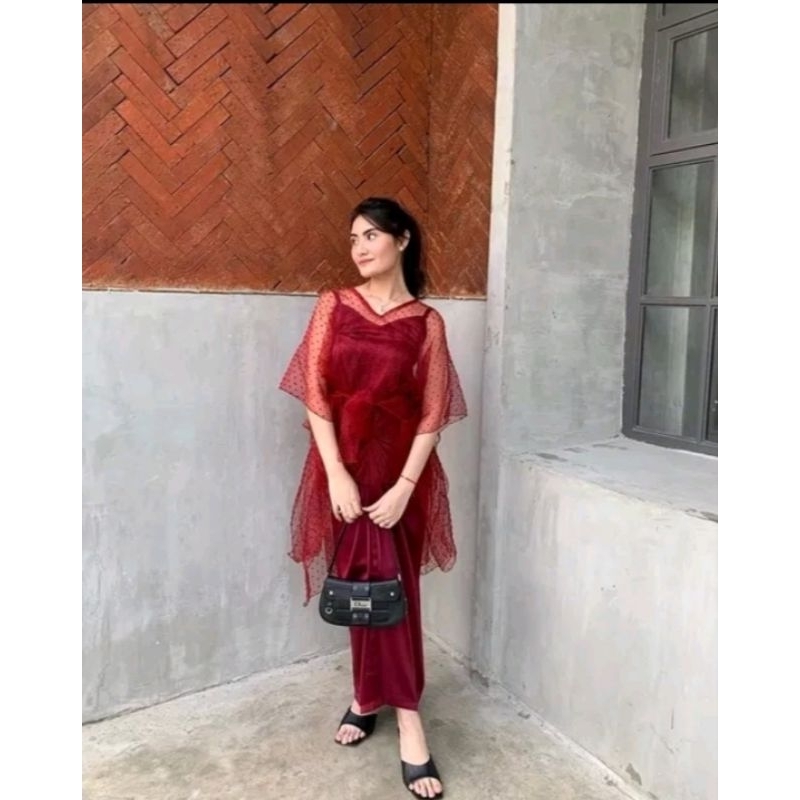 Daisy Series by NAMELIS warna maroon (PRELOVED) BISA NEGO YA