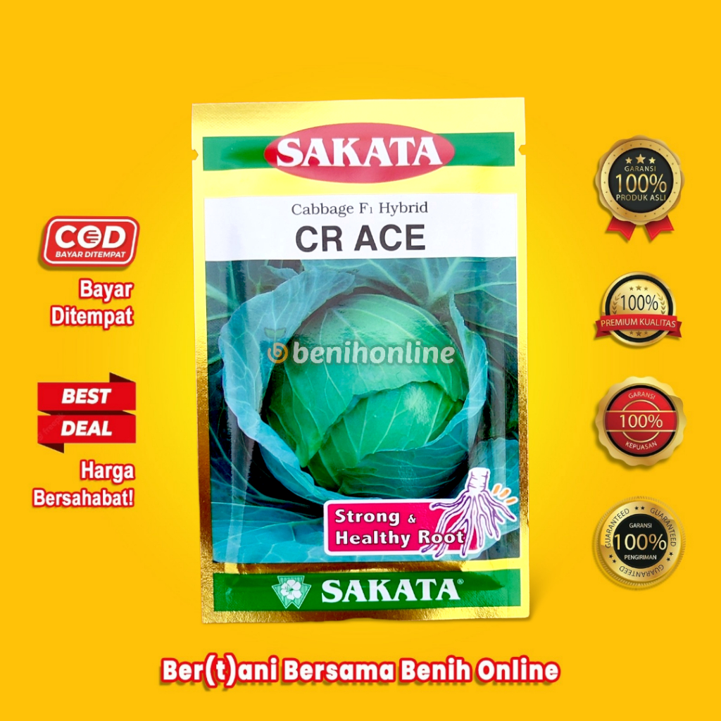 BENIH KUBIS HIBRIDA - CR ACE - 10 gr - SAKATA investor gutji green nova grand 11