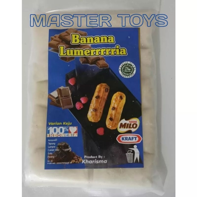 

Banana Lumer Kharisma Rasa Coklat Keju Isi 10 Pcs Pisang Lumer Frozen Piscok