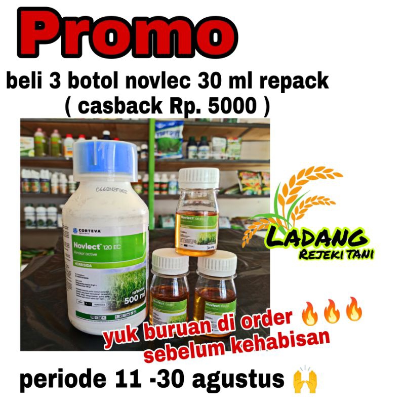 novlek 30 ml / herbisida novlect / herbisida padi / novlect padi  / novlect