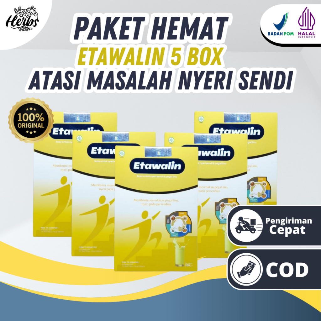 

Etawalin Susu Kambing Etawa Original Solusi Asam Urat Masalah Tulang Nyeri Sendi Official 5 Box