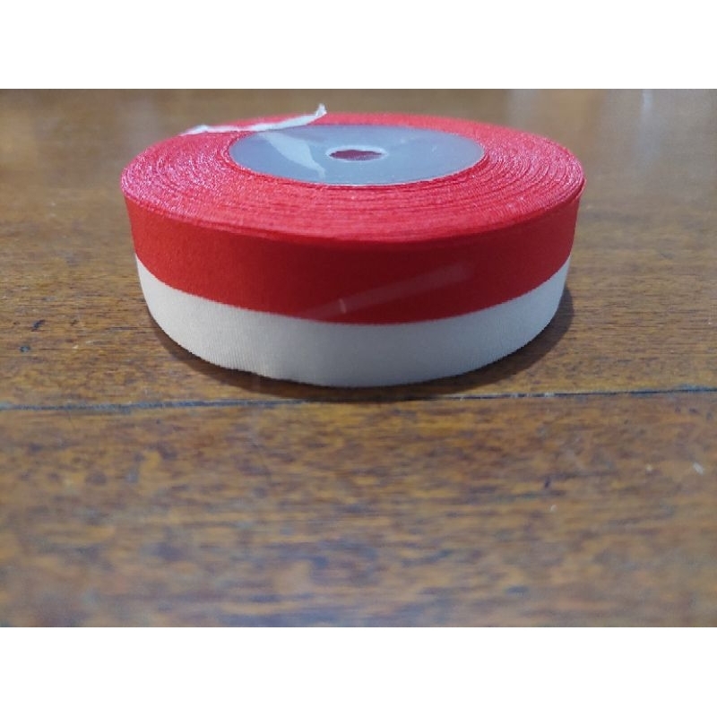 

[1ROL] PITA SATIN 1" 2CM MERAH PUTIH / PITA MERAH PUTIH 1INC
