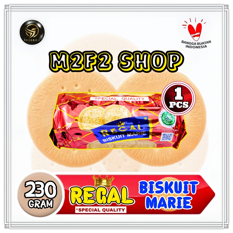 

Biskuit Marie Regal Original Roll | Special Quality - 230 gr (Kemasan Satuan)