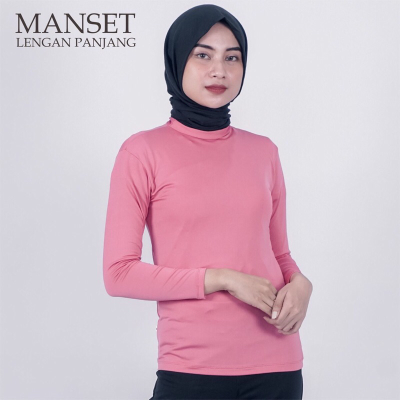 Baju Manset Wanita/Iner Baju Manset Lengan Panjang Illori  TurtleNeck