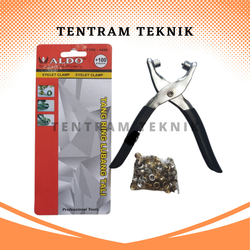 Tang Plong Lubang Aldo / Tang Mata Ayam Plong Ring Lubang Tali Eyelet Clamp Set Aldo / Tang Mata Aya