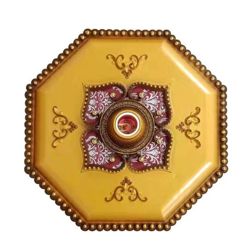 Ornamen Plafon / Ceiling Ornamen PVC Fitting Lampu 30 cm x 30 cm