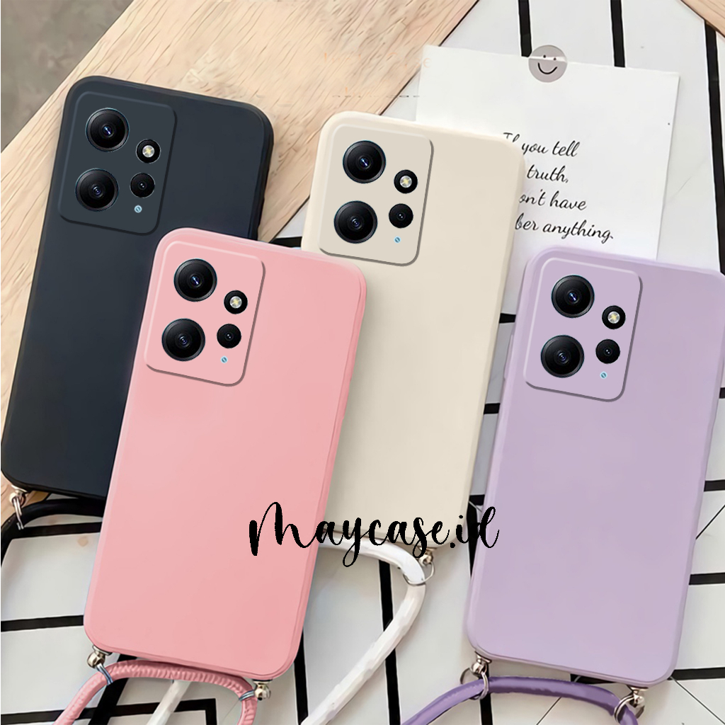 Softcase Tali Macaron Redmi Note 12 4G Note 12 Pro 5G Redmi 12c 10s 10A Redmi Note 10s Redmi Note 10